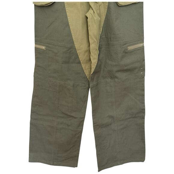 I.AM.GIA Khaki Blaze Cargo Wide Leg Pants Contrast Pockets Y2K Pop Dancer Size M - Picture 13 of 14
